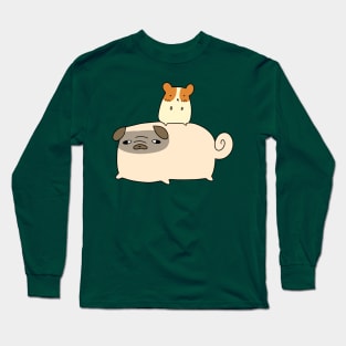 Pug and Little Hamster Long Sleeve T-Shirt